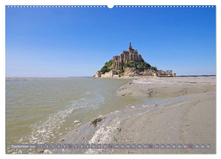 Produktbild: Le Mont-Saint-Michel - Sagenumwobener Klosterberg im Watt (Wandkalender 2026 DIN A2 quer), CALVENDO Monatskalender