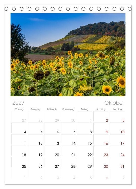 Produktbild: Tischplaner 2027 - Sch&ouml;ner Kraichgau (A5 Tischkalender zum Aufstellen) CALVENDO