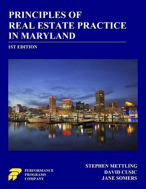 Produktbild: Principles of Real Estate Practice in Maryland: 1st Edition