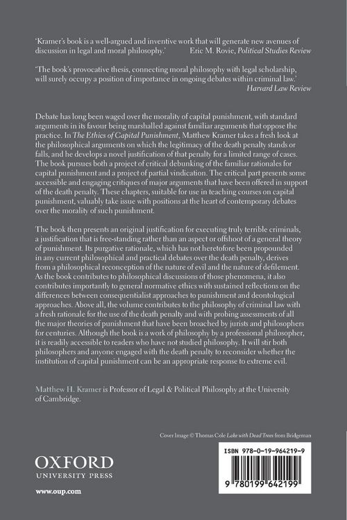 Produktbild: The Ethics of Capital Punishment