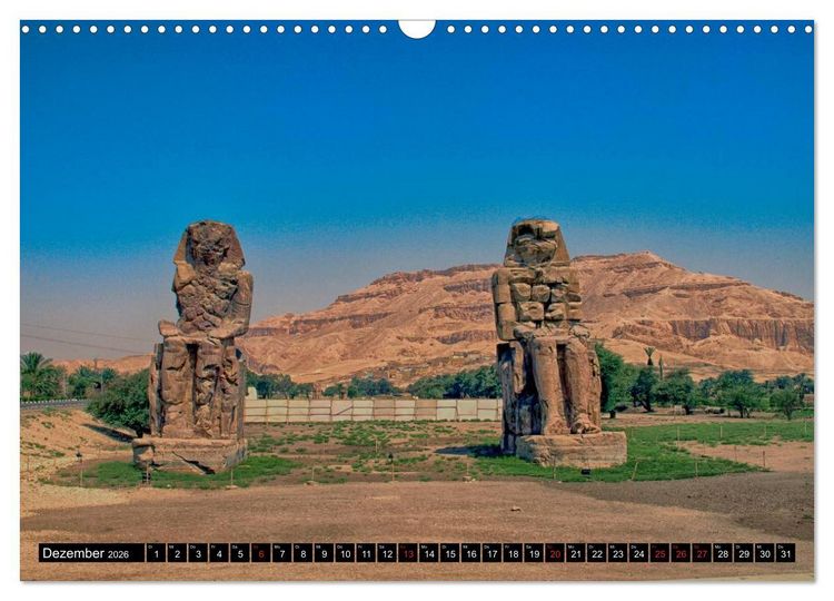 Produktbild: Zwischen Luxor und Qena - antikes &Auml;gypten am Nil (Wandkalender 2026 DIN A3 quer), CALVENDO Monatskalender