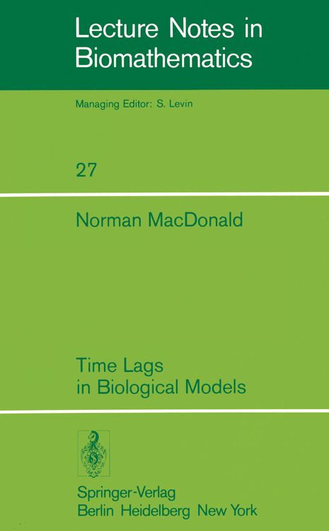 Produktbild: Time Lags in Biological Models
