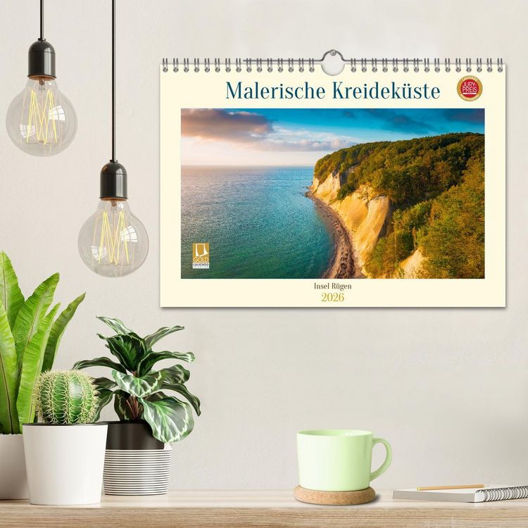 Produktbild: Insel R&uuml;gen - Malerische Kreidek&uuml;ste (Wandkalender 2026 DIN A4 quer), CALVENDO Monatskalender