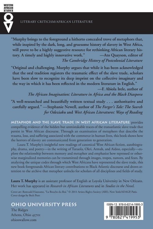 Produktbild: Metaphor and the Slave Trade in West African Literature