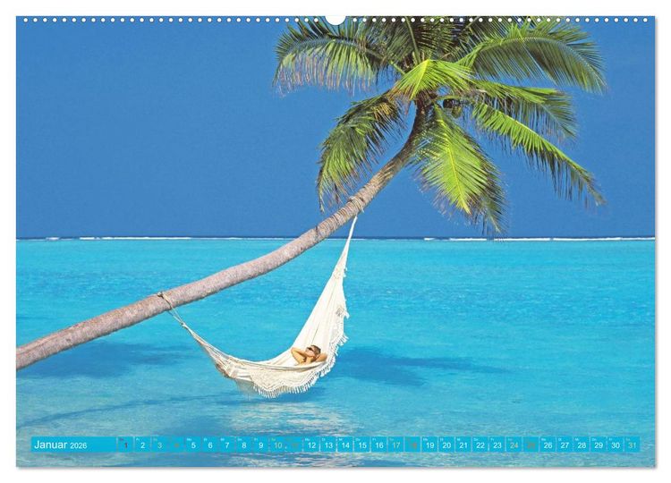 Produktbild: Die Malediven: Fluchtpunkt Sehnsucht (hochwertiger Premium Wandkalender 2026 DIN A2 quer), Kunstdruck in Hochglanz