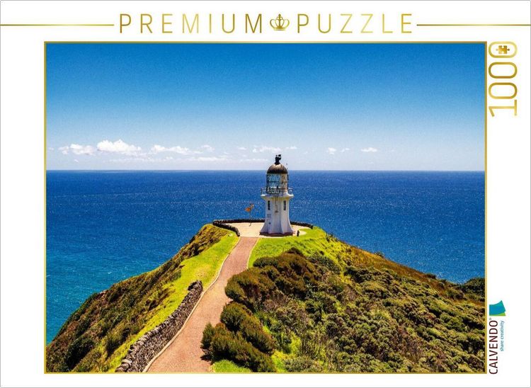 Produktbild: CALVENDO Puzzle Der Leuchtturm am Cape Reinga | 1000 Teile Lege-Gr&ouml;&szlig;e 64x48cm Foto-Puzzle f&uuml;r gl&uuml;ckliche Stunden