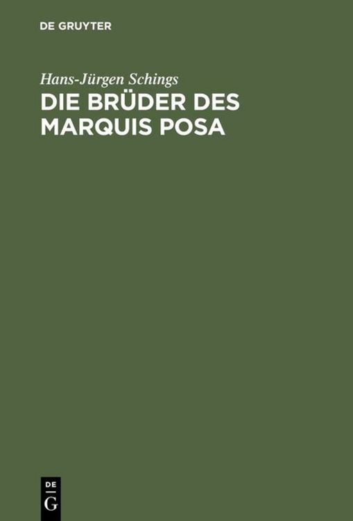 Produktbild: Die Br&uuml;der des Marquis Posa