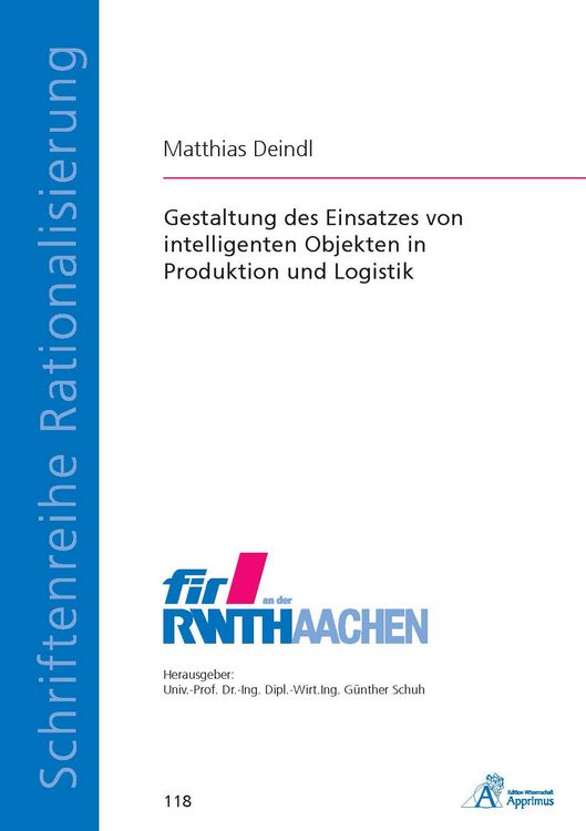 Produktbild: Gestaltung des Einsatzes von intelligenten Objekten in Produktion und Logistik