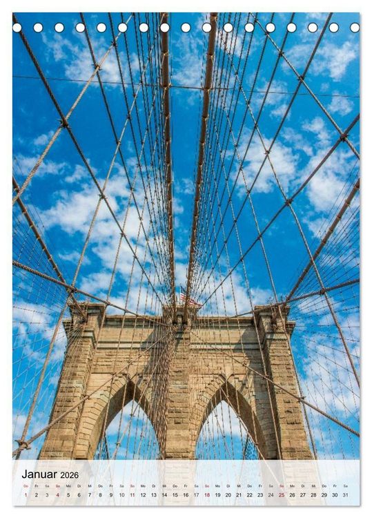 Produktbild: New York - Einblicke & Aussichten (Tischkalender 2026 DIN A5 hoch), CALVENDO Monatskalender