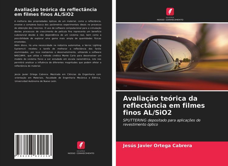 Produktbild: Avalia&ccedil;&atilde;o te&oacute;rica da reflect&acirc;ncia em filmes finos AL/SiO2