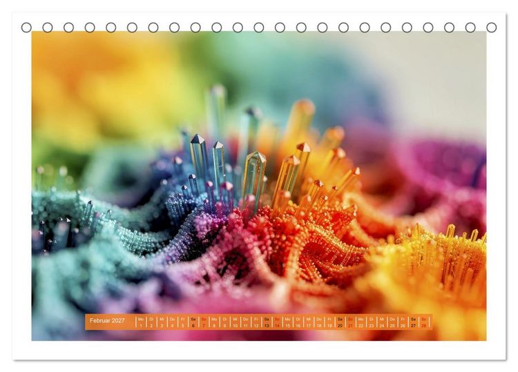 Produktbild: Edelsteine und Kristalle - Makro (Tischkalender 2027 DIN A5 quer), CALVENDO Monatskalender
