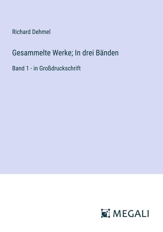 Produktbild: Gesammelte Werke; In drei B&auml;nden