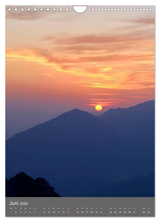 Produktbild: Bergwelt im Licht (Wandkalender 2026 DIN A4 hoch), CALVENDO Monatskalender