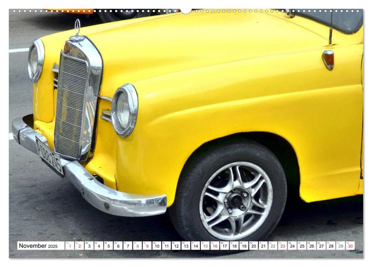 Produktbild: Mercedes-Benz Typ 180 - Ein deutscher Klassiker in Kuba (hochwertiger Premium Wandkalender 2025 DIN A2 quer), Kunstdruck in Hochglanz