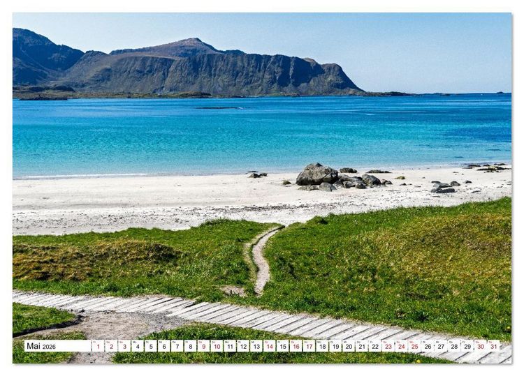 Produktbild: Lofoten - Norwegische Trauminseln (Tischkalender 2026 DIN A5 quer), CALVENDO Monatskalender