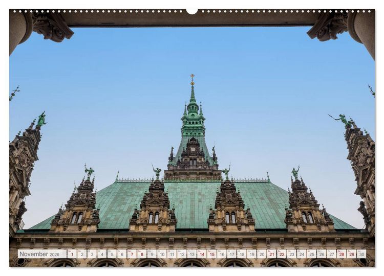 Produktbild: Hamburg. HafenCity, Kontorhausviertel und Speicherstadt. (hochwertiger Premium Wandkalender 2026 DIN A2 quer), Kunstdruck in Hochglanz