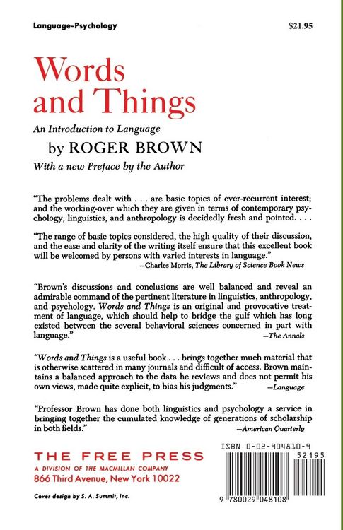 Produktbild: Words and Things