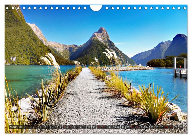 Produktbild: Neuseeland, S&uuml;dpazifische Inseln (Wandkalender 2026 DIN A4 quer), CALVENDO Monatskalender