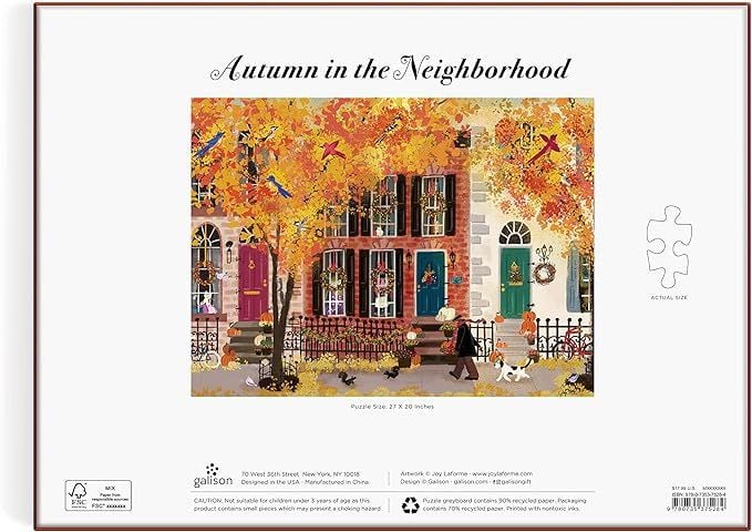 Produktbild: Autumn in the Neighborhood 1000 Piece Puzzle