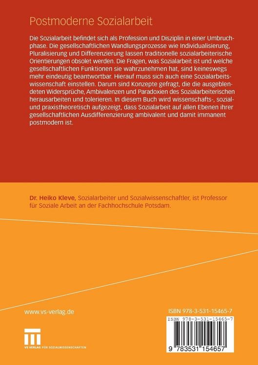 Produktbild: Postmoderne Sozialarbeit