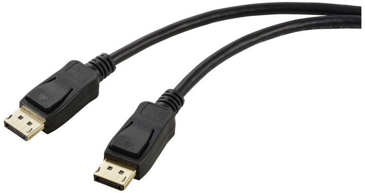 Produktbild: Renkforce DisplayPort Anschlusskabel DisplayPort Stecker, DisplayPort Stecker 2.00 m Schwarz UHD 8K @ 60 Hz DisplayPort-Kabel