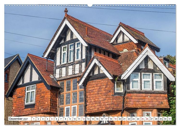 Produktbild: Englands charmante Wohnh&auml;user (Wandkalender 2027 DIN A2 quer), CALVENDO Monatskalender