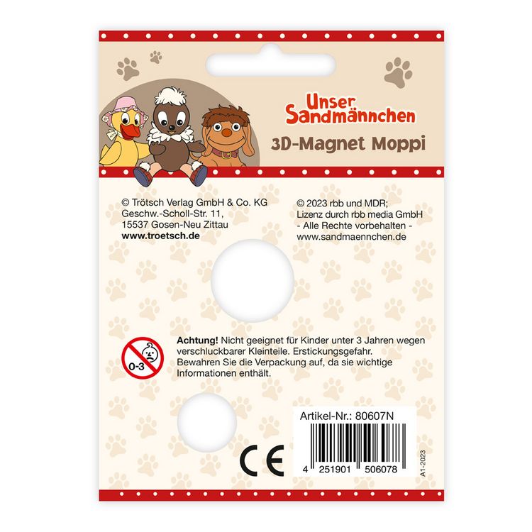 Produktbild: Trötsch Unser Sandmännchen Magnet Moppi
