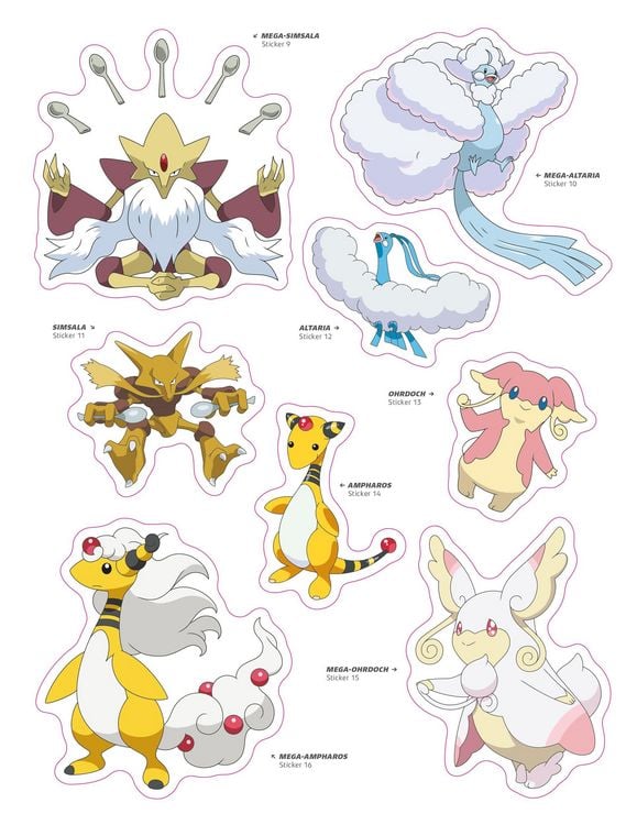 Produktbild: Pok&eacute;mon: Das offizielle Stickerbuch der Mega-Entwicklungen