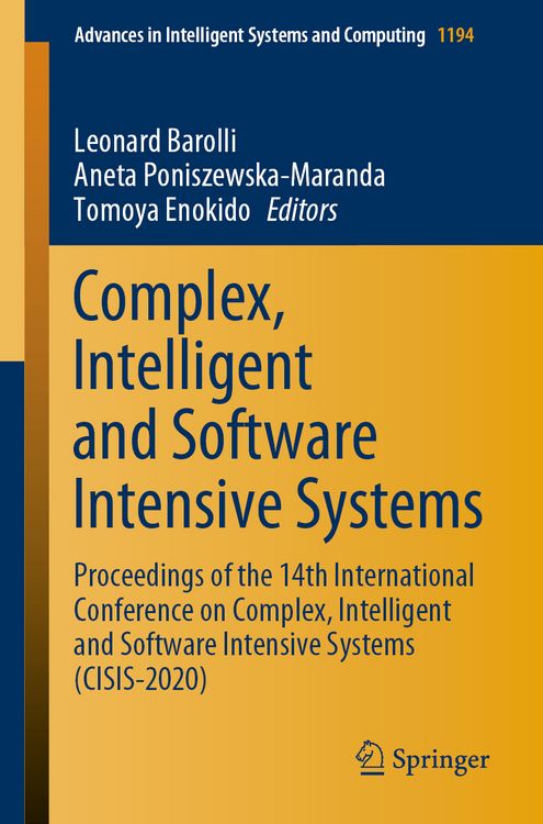 Produktbild: Complex, Intelligent and Software Intensive Systems