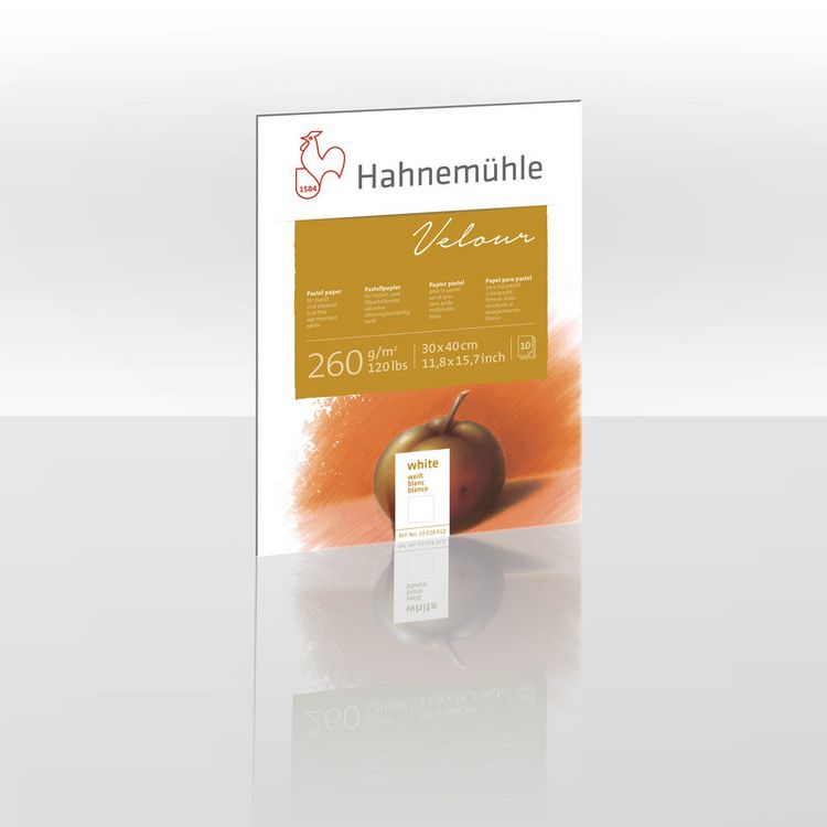 Produktbild: Hahnem&uuml;hle Papier Pastellpapier Velour, 30 x 40 cm, 260 g/m&sup2;