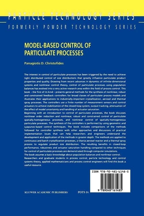 Produktbild: Model-Based Control of Particulate Processes
