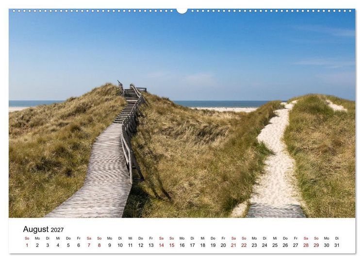 Produktbild: Amrum - Das Paradies in der Nordsee (hochwertiger Premium Wandkalender 2027 DIN A2 quer), Kunstdruck in Hochglanz