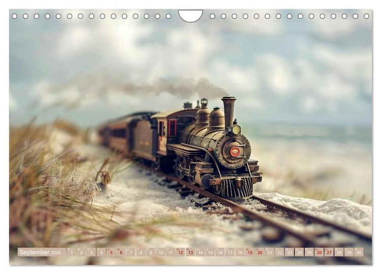 Produktbild: Miniaturwelt - Sehnsuchtsort Nordseek&uuml;ste (Wandkalender 2026 DIN A4 quer), CALVENDO Monatskalender
