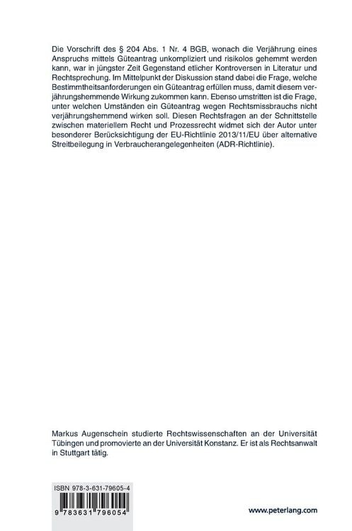 Produktbild: Das Verfahren vor Streitbeilegungsstellen