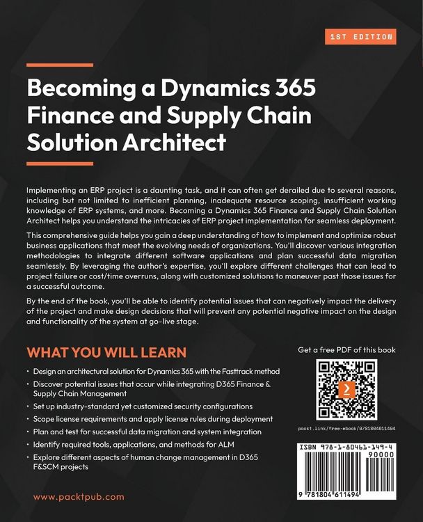 Produktbild: Becoming a Dynamics 365 Finance and Supply Chain Solution Architect