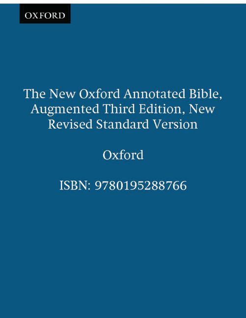 Produktbild: New Oxford Annotated Bible-NRSV-Augmented