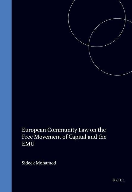 Produktbild: European Community Law on the Free Movement of Capital and EMU