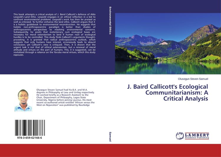 Produktbild: J. Baird Callicott's Ecological Communitarianism: A Critical Analysis