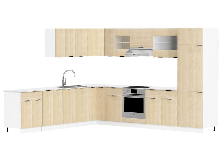 Produktbild: K&uuml;chenschrank B. 30 cm H&auml;ngeschrank K&uuml;che Fasola