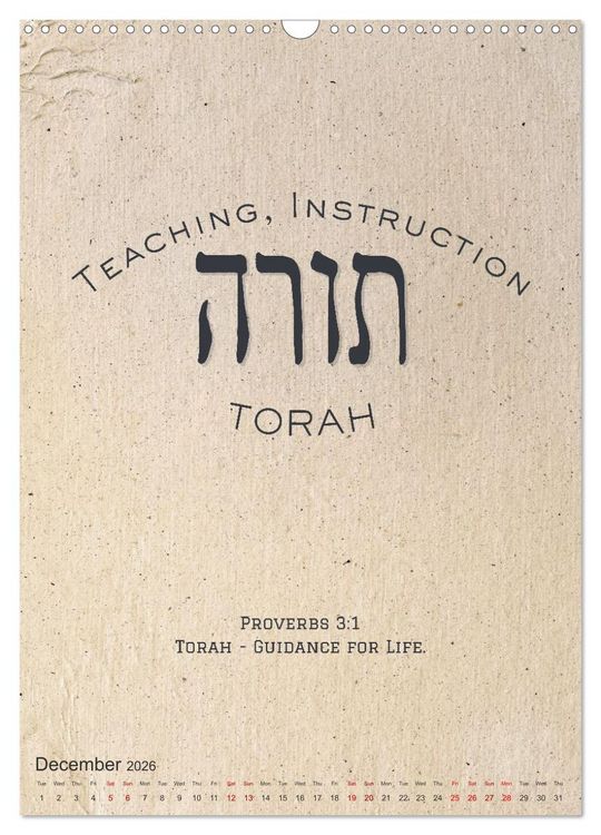 Produktbild: The Radiant Path Hebrew Letters Inspiring the Soul (Wall Calendar 2026 DIN A3 portrait), CALVENDO 12 Month Wall Calendar