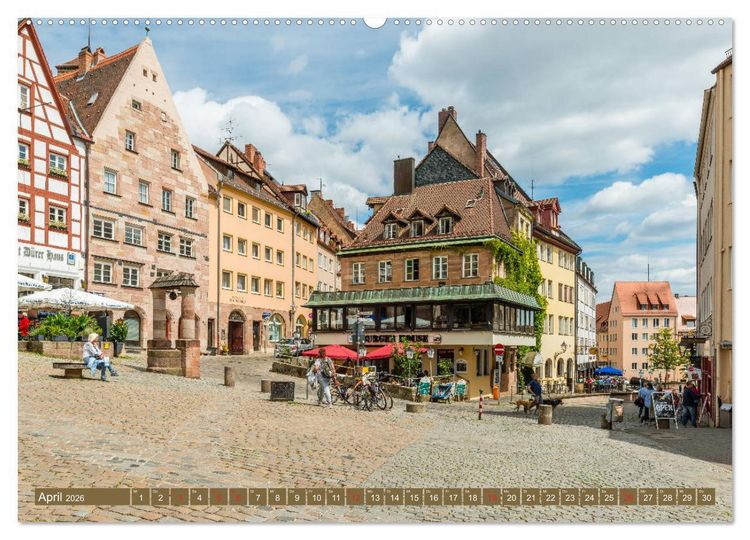 Produktbild: N&uuml;rnberg - Historische Altstadt (Wandkalender 2026 DIN A2 quer), CALVENDO Monatskalender