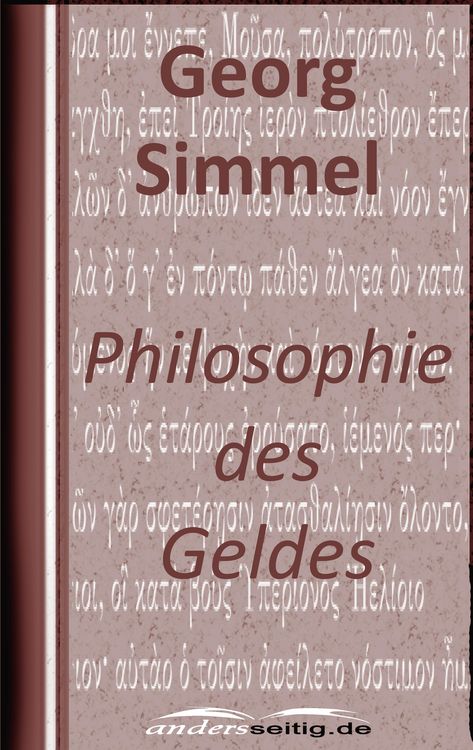 Produktbild: Philosophie des Geldes