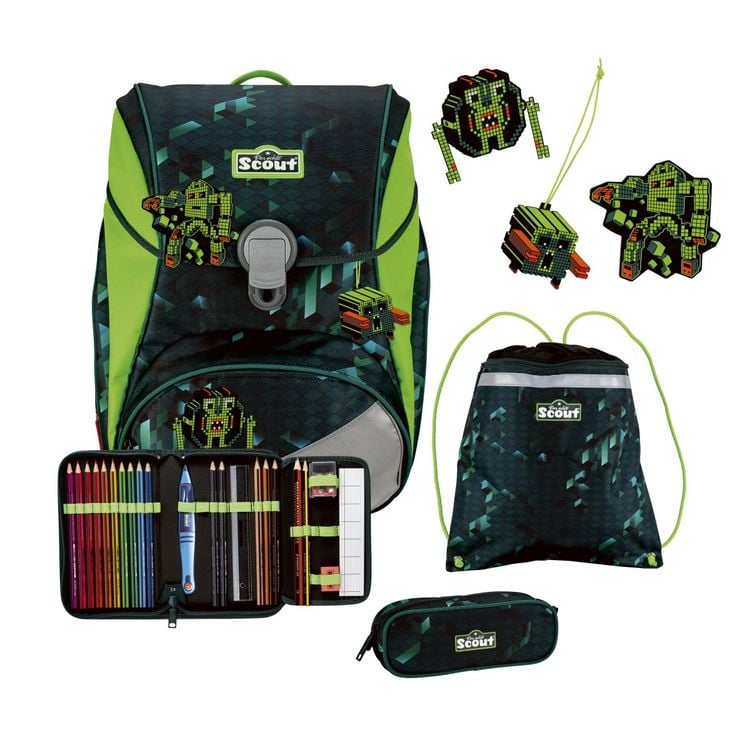 Produktbild: Scout Schulranzen Set Alpha, Schulranzen Set, 4tlg, Cubes