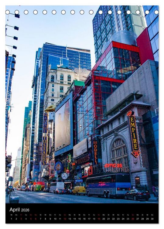 Produktbild: New York - Blickwinkel (Tischkalender 2026 DIN A5 hoch), CALVENDO Monatskalender