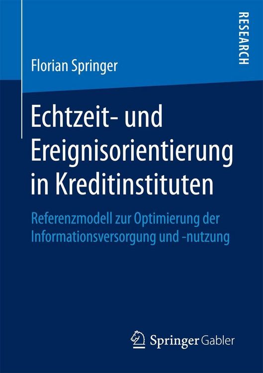 Produktbild: Echtzeit- und Ereignisorientierung in Kreditinstituten