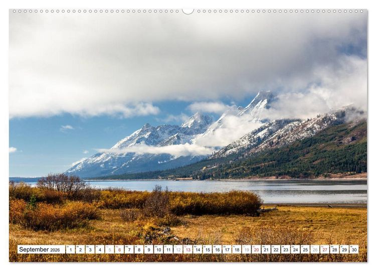 Produktbild: Grand Teton National Park (Wandkalender 2026 DIN A2 quer), CALVENDO Monatskalender