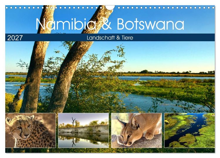 Produktbild: Namibia & Botswana (Wandkalender 2027 DIN A3 quer), CALVENDO Monatskalender