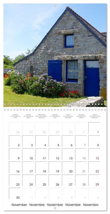 Produktbild: Le village de Rostudel (Calendrier mural carr&eacute; 2026 30x30 cm) Calendrier double avec une page pour vos prises de notes