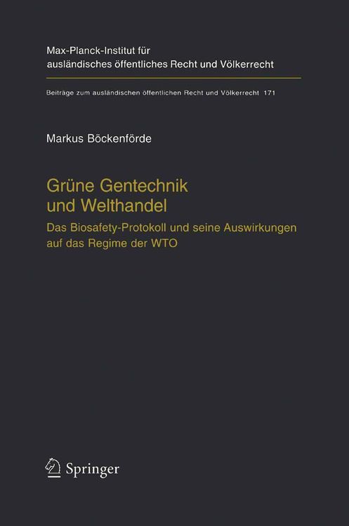 Produktbild: Gr&uuml;ne Gentechnik und Welthandel
