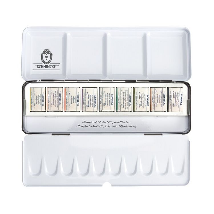 Produktbild: Schmincke HORADAM&reg; Aquarell Metallkasten, 9 x 1/1 N Technische T&ouml;ne
